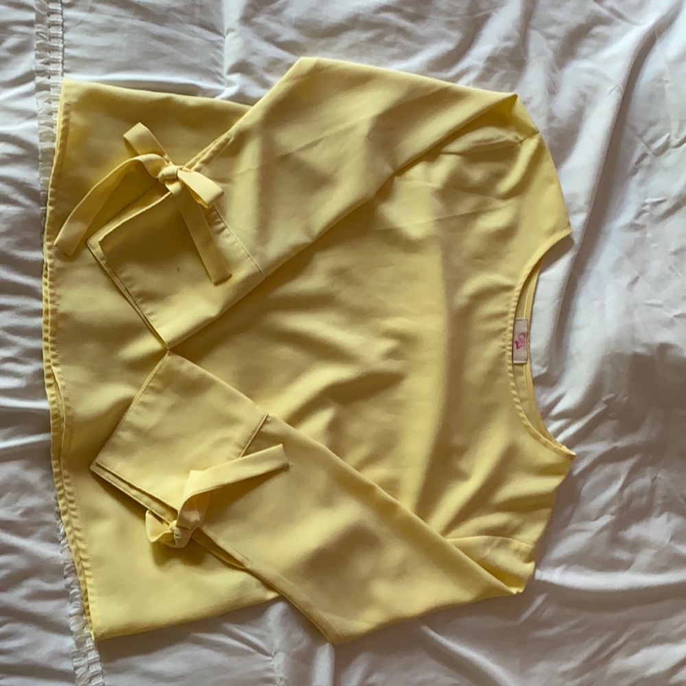 GB girls yellow long sleeve top